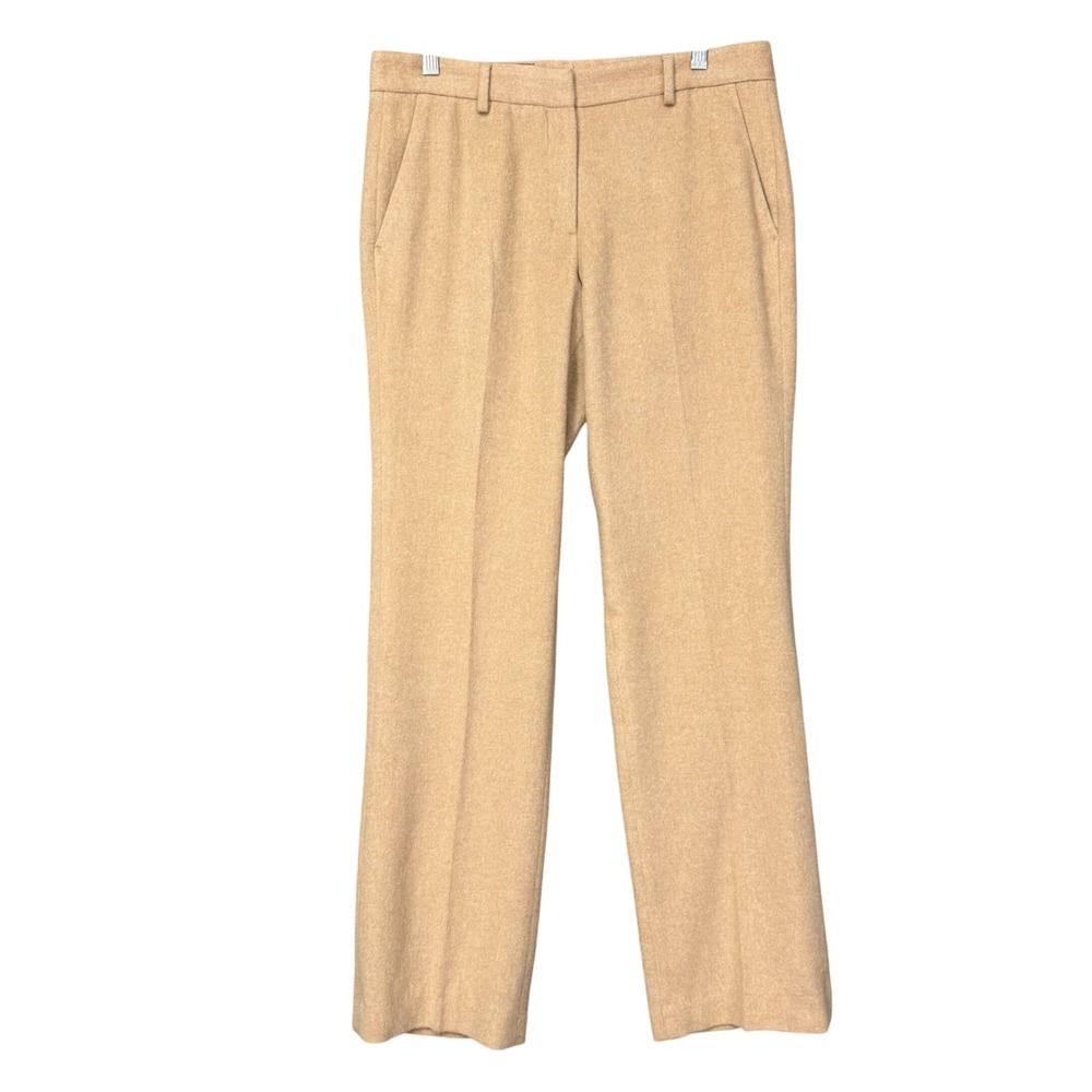 Brooks Brothers Pants Womens 6 Tan 100% Camel Hair Straight Leg Luxury Career